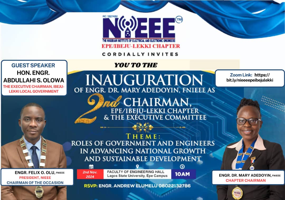 Image for event INAUGURATION OF ENGR. DR. MARY ADEDOYIN AS SECOND CHAIRMAN, EPE/IBEJU-LEKKI CHAPTER